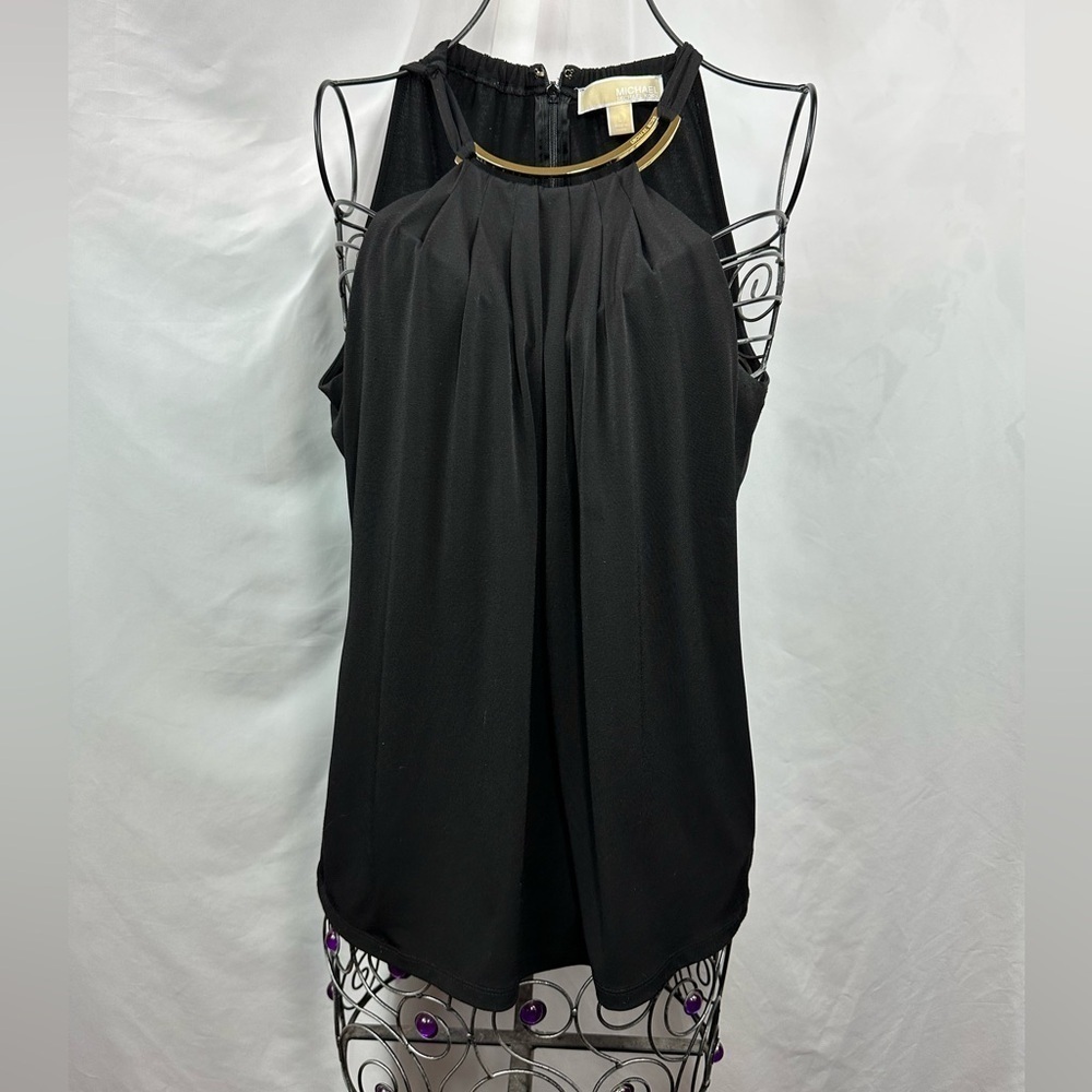 Michael Michael Kors black halter blouse size L